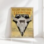 vintage calgary industrial exhibition art print