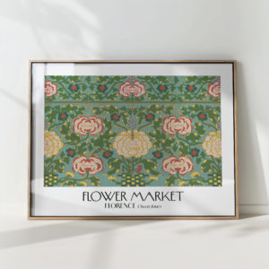 vintage floral artwork print elegant home decor