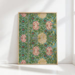 vintage floral vine art illustration print