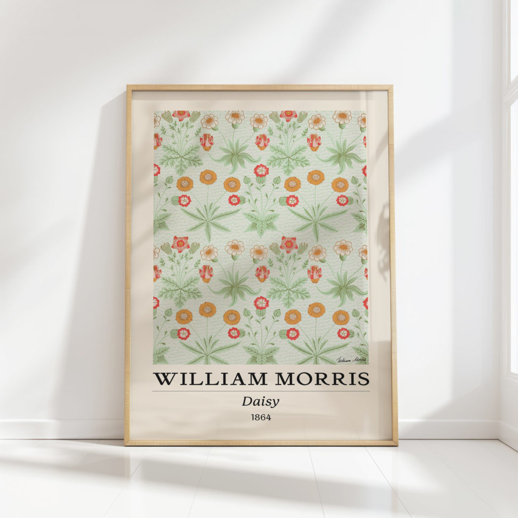 vintage floral william morris art print