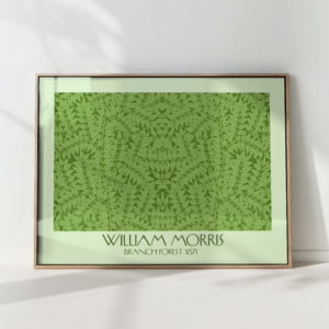 vintage william morris branch forest art print