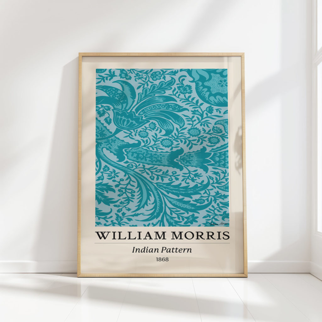 vintage william morris indian pattern art print