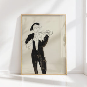 violinist 1927 ernst ludwig kirchner high quality print