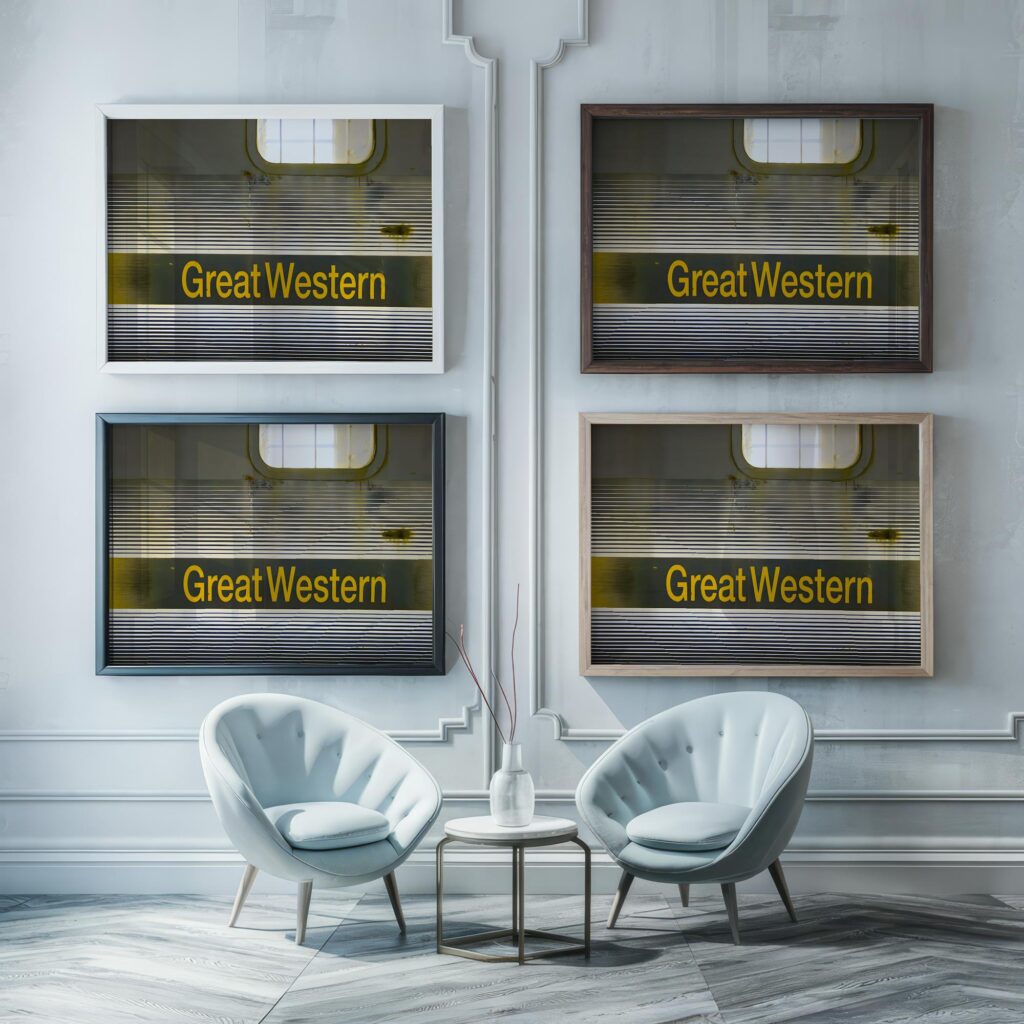 western photo 0002 3x4 framed posters mockup