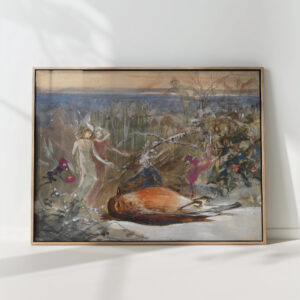 who killed cock robin a study john anster fitzgerald high quality print