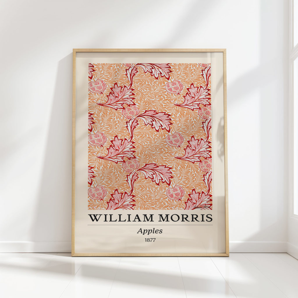 william morris apples vintage artwork decor print