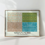 william morris artwork quartet vintage decor print