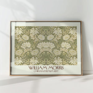 william morris chrysanthemum artistic floral print