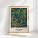 william morris cock pheasant vintage art print