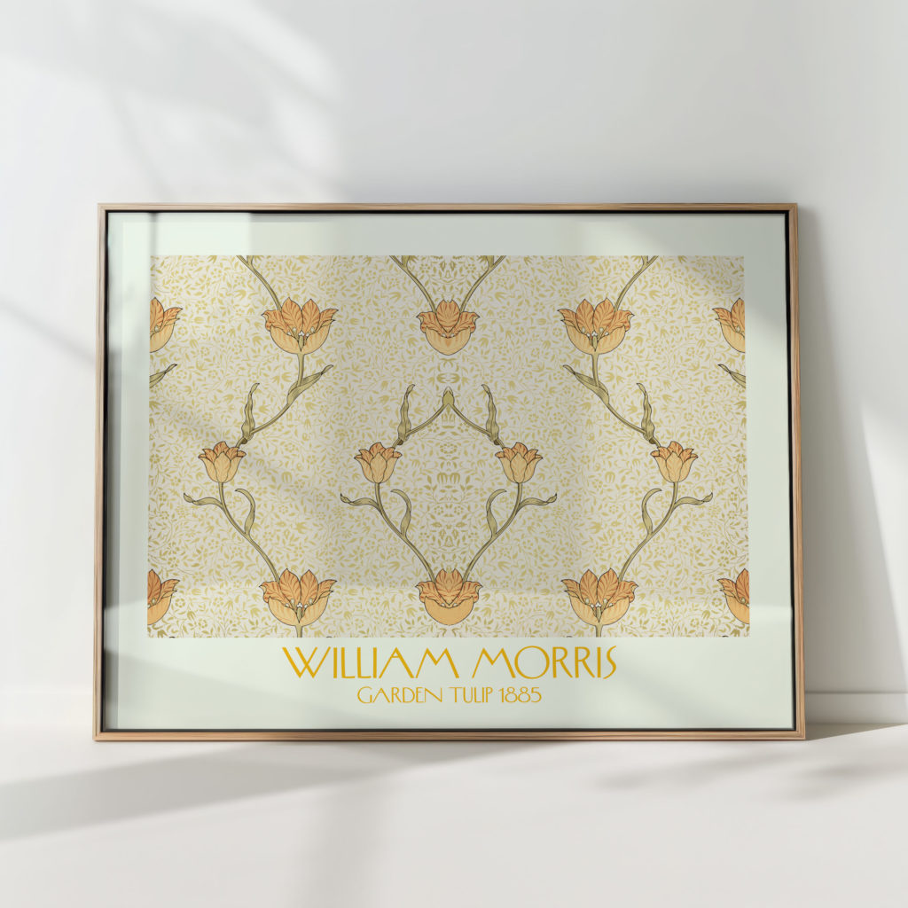 william morris garden tulip artistic print