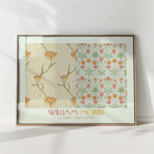 william morris garden tulip daisy art print