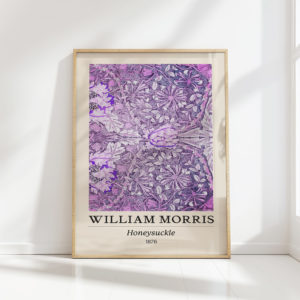 william morris honeysuckle botanical art print