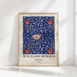 william morris medway floral art print for wall decor