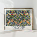 william morris print the strawberry thief