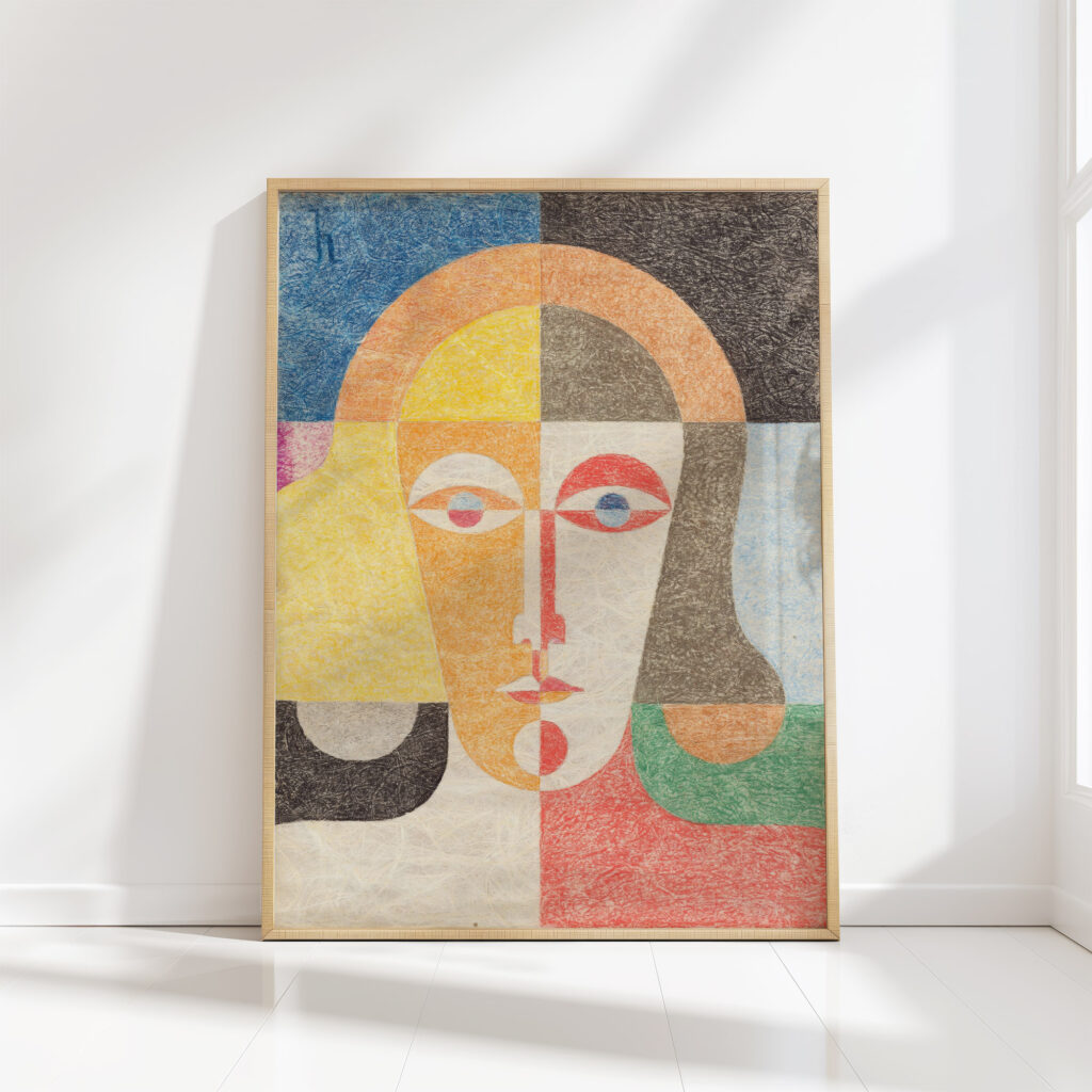 woman head circa 1935 heinrich hoerle high quality print