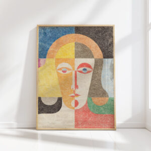 woman head circa 1935 heinrich hoerle high quality print