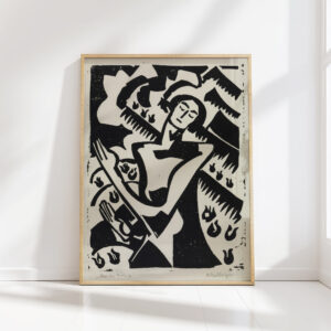 woman in spring august babberger high quality print