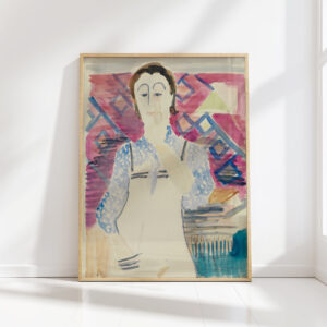 woman with apron erna kirchner ca 1929 ernst ludwig kirchner high quality print
