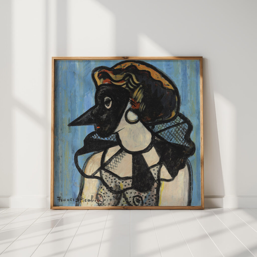 woman with mask circa 1938 1939 francis picabia high quality print