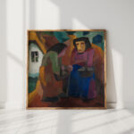 women before the house 1921 martel schwichtenberg high quality print