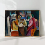 women seated in front of a window 1914 albert gleizes high quality print