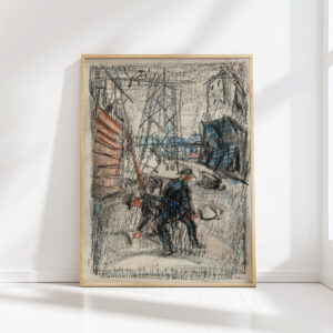 workers in the street 1930 1931 edvard munch high quality print