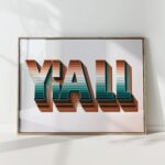 yall typography modern print