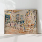 yellow room in the palace at podhorce 1940 ivan ivanec high quality print