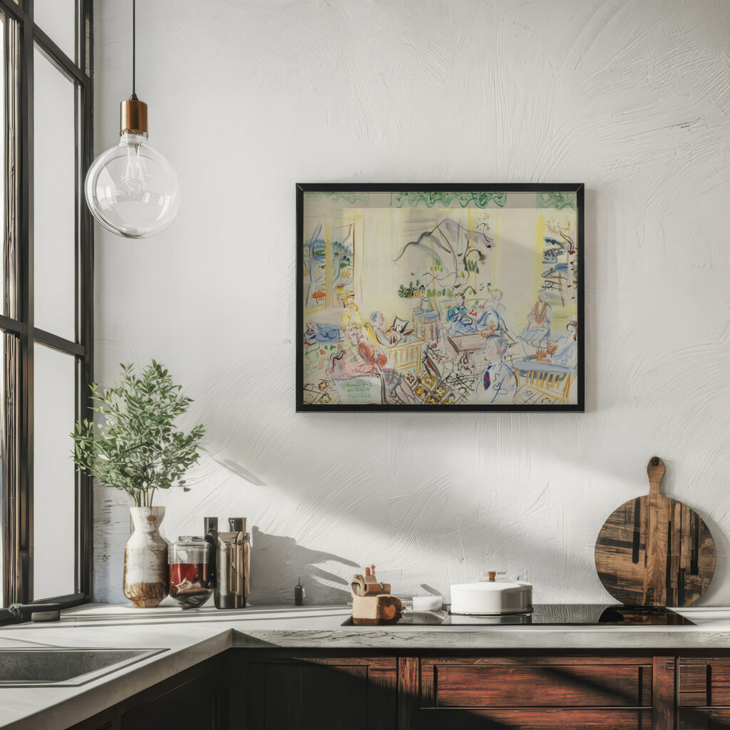 ‘Le Casot A vernet les bains noel 1942 Raoul Dufy 6 mockup