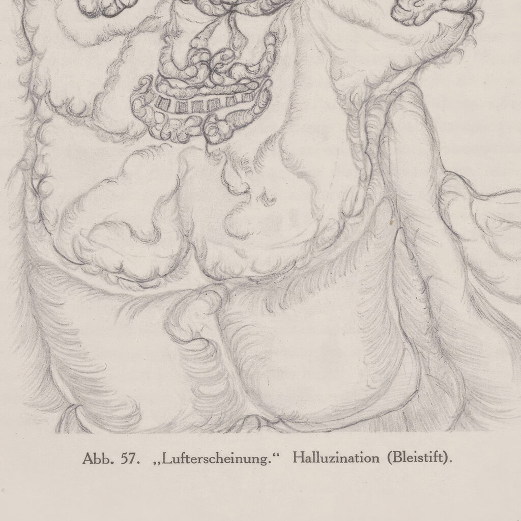 ‘Lufterscheinung Halluzination Bleistift 1922 Hans Prinzhorn 8 mockup
