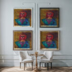 ‘Spanien 1939 ‘Grausamkeit weibl. Portrat 1939 Karl Wiener framed posters mockup