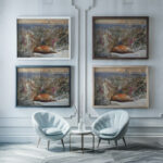 ‘Who killed cock robin – a study John Anster Fitzgerald framed posters mockup