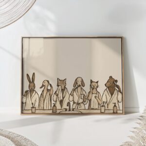 Animals Bathroom Print