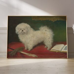 Antique Bichon Frise Print
