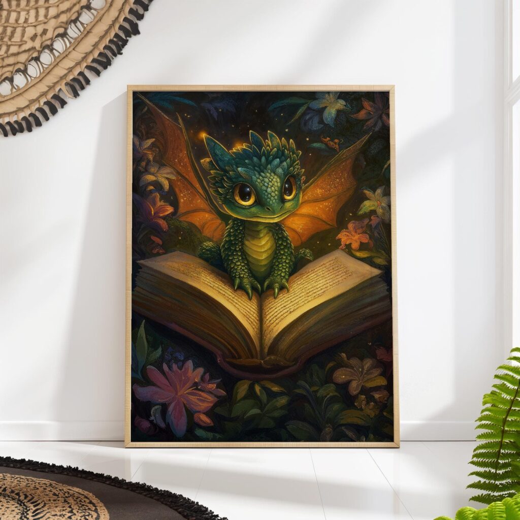 Baby Dragon Art Print Baby Dragon Art Print