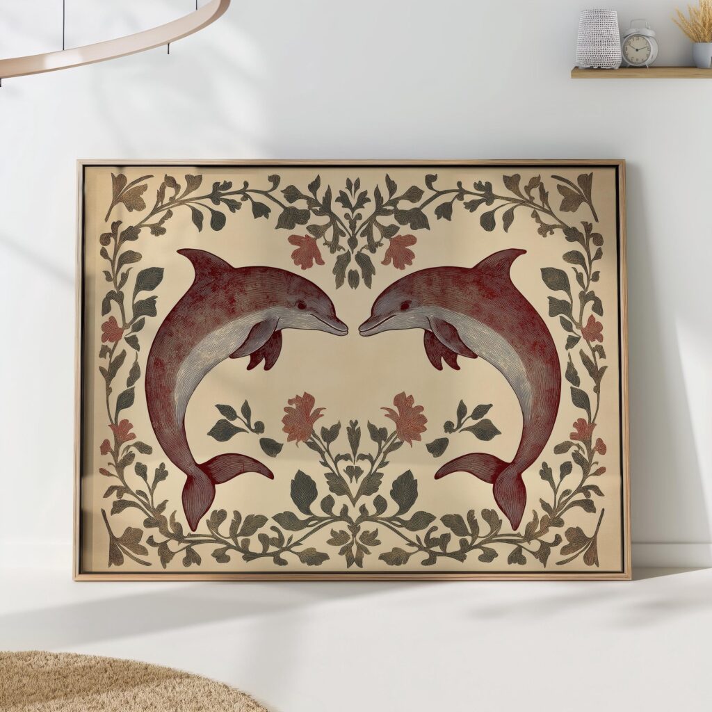 Beach House Dolphin Print Beach House Dolphin Print