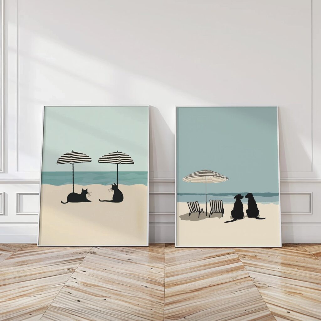 Beach Pets Art Print Set Beach Pets Art Print Set