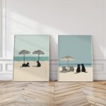 Beach Pets Art Print Set