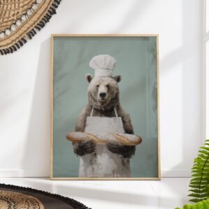 Bear Baker Chef Print