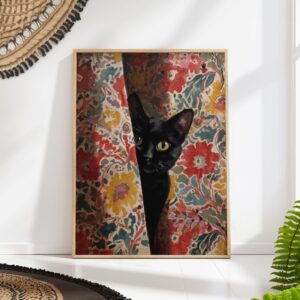 Black Cat Wall Art