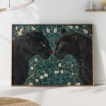 Black Panther Botanical Art Print