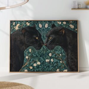 Black Panther Botanical Art Print