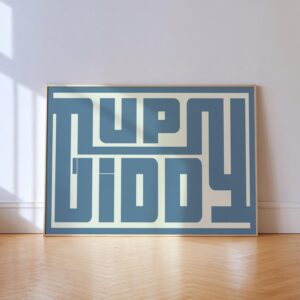 Blue Western Art Print