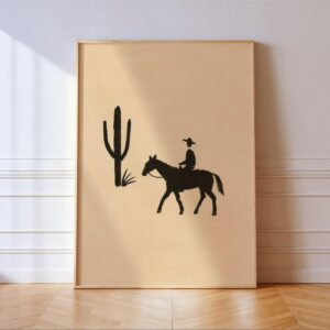 Boho Cowboy Western Print