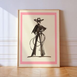 Boho Cowgirl Print