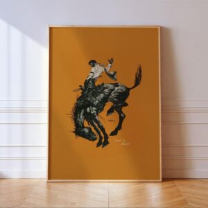 Bucking Bronco Print