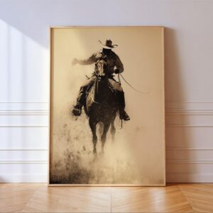 Bucking Bronco Rodeo Poster