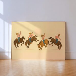 Bucking Broncos Wall Art