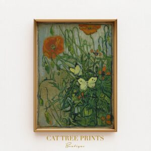Butterfly Poppy Print