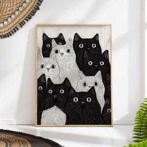 Cat Party Art Print